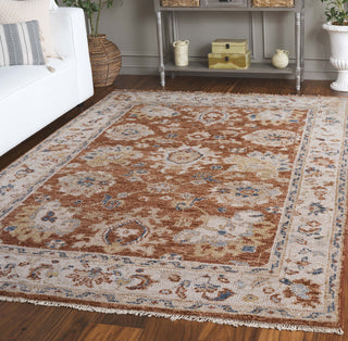 Safavieh Samarkand SRK185P Rust / Beige Area Rug Room Scene