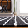 Safavieh Striped Kilim STK202Z Black / Ivory Area Rug Detail