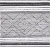 Safavieh Striped Kilim STK202Z Black / Ivory Area Rug Square