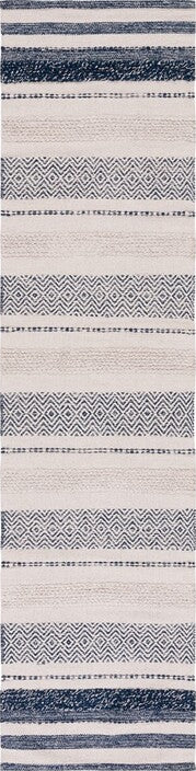 Safavieh Striped Kilim STK502A Ivory / Navy Area Rug Runner