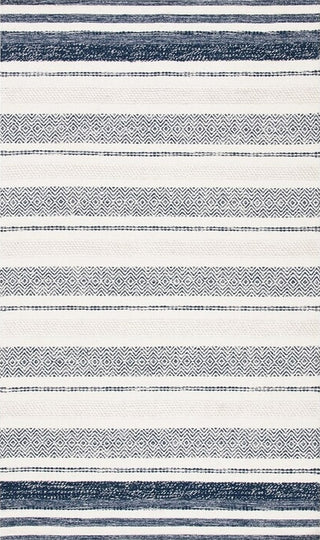 Safavieh Striped Kilim STK502A Ivory / Navy Area Rug main image