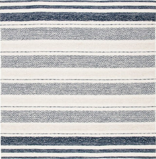 Safavieh Striped Kilim STK502A Ivory / Navy Area Rug Square