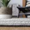 Safavieh Striped Kilim STK516Z Black / Ivory Area Rug Detail