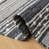 Safavieh Striped Kilim STK516Z Black / Ivory Area Rug Detail