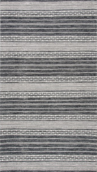 Safavieh Striped Kilim STK516Z Black / Ivory Area Rug main image