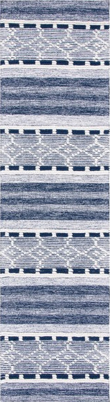 Safavieh Striped Kilim STK522N Navy / Ivory Area Rug Runner