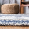 Safavieh Striped Kilim STK522N Navy / Ivory Area Rug Detail