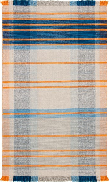 Safavieh Striped Kilim STK701B Beige / Blue Area Rug main image