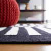 Safavieh Striped Kilim STK805Z Black / Ivory Area Rug Detail