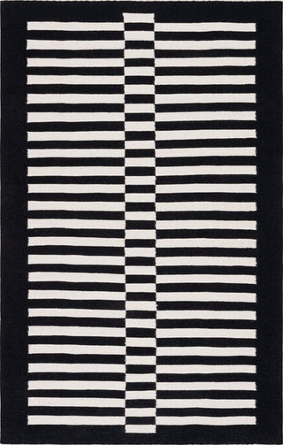 Safavieh Striped Kilim STK805Z Black / Ivory Area Rug main image