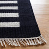 Safavieh Striped Kilim STK806B Beige / Black Area Rug Detail