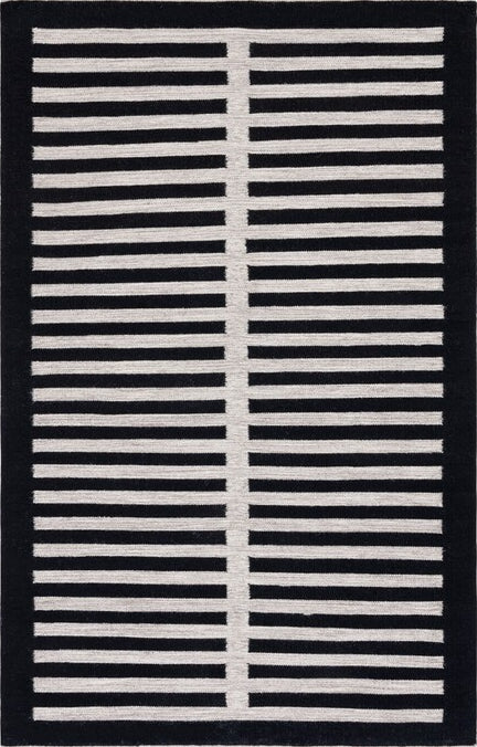 Safavieh Striped Kilim STK806B Beige / Black Area Rug main image