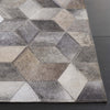 Safavieh Studio Leather STL110F Grey / Light Brown Area Rug Detail