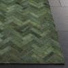 Safavieh Studio Leather STL111Y Green Area Rug Detail