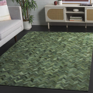 Safavieh Studio Leather STL111Y Green Area Rug Room Scene
