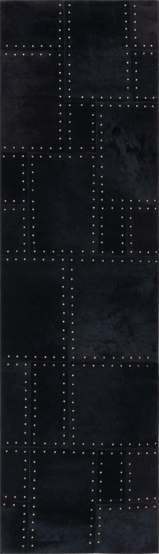 Safavieh Studio Leather STL174Z Black Area Rug Runner