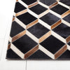 Safavieh Studio Leather STL901Z Black / Brown Area Rug Detail