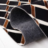 Safavieh Studio Leather STL901Z Black / Brown Area Rug Detail