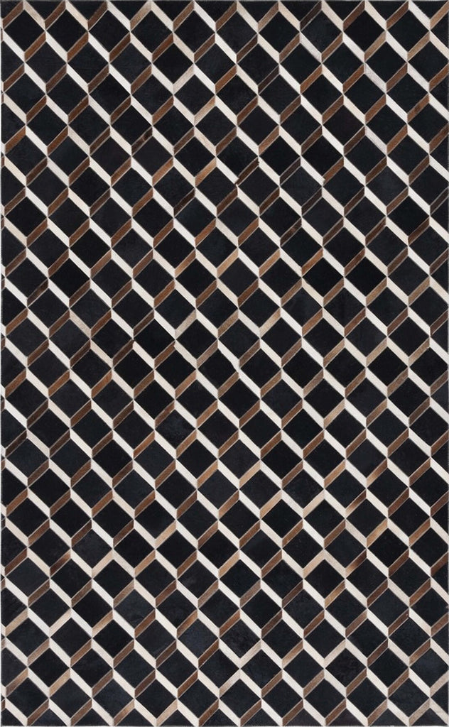 Safavieh Studio Leather STL901Z Black / Brown Area Rug main image