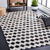 Safavieh Studio Leather STL902B Beige / Black Area Rug Room Scene Feature