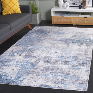 Safavieh Santa Monica STM346 Ivory / Blue Machine Washable Area Rug