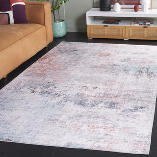 Safavieh Santa Monica STM346 Beige / Teal Machine Washable Area Rug