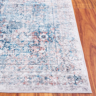 Safavieh Santa Monica STM539 Blue / Rust Machine Washable Area Rug