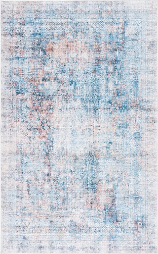 Safavieh Santa Monica STM539 Blue / Rust Machine Washable Area Rug