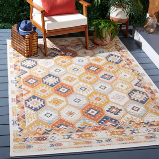 Safavieh Sunrise SUN630 Gold / Rust Blue Area Rug