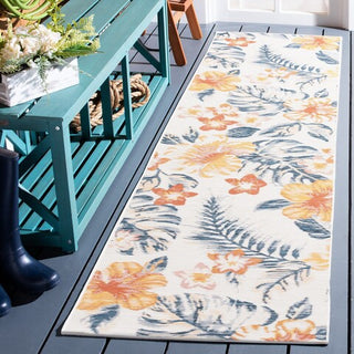 Safavieh Sunrise SUN671 Ivory / Rust Blue Area Rug Room Scene Feature