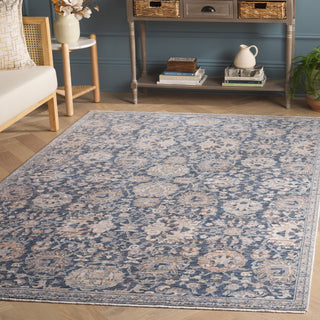 Safavieh Sutton SUT101N Navy / Beige Brown Area Rug Room Scene Feature