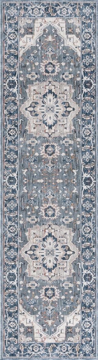 Safavieh Sutton SUT102F Grey / Navy Area Rug Runner