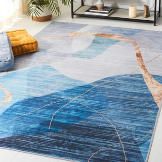 Safavieh Tacoma TAC836 Blue / Gold Machine Washable Area Rug