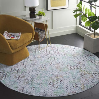 Safavieh Tacoma TAC913 Grey / Green Machine Washable Area Rug Room Scene Feature