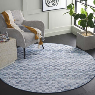 Safavieh Tacoma TAC917 Grey / Aqua Machine Washable Area Rug Room Scene Feature