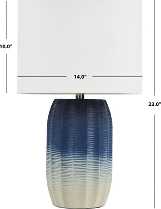 Safavieh Adley TBL2001A Blue / White Lamp main image