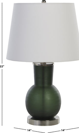 Safavieh Nirav TBL2015A Dark Green Lamp main image
