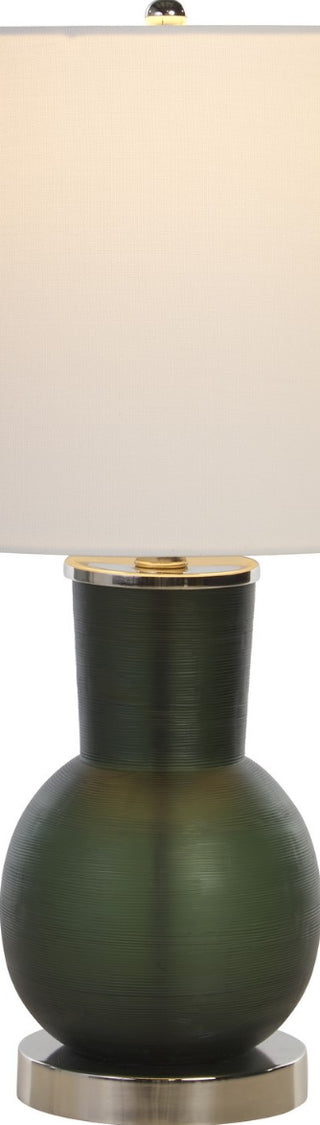 Safavieh Nirav TBL2015A Dark Green Lamp Main On