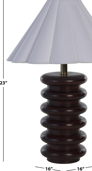 Safavieh Renata TBL2022A Walnut Lamp main image