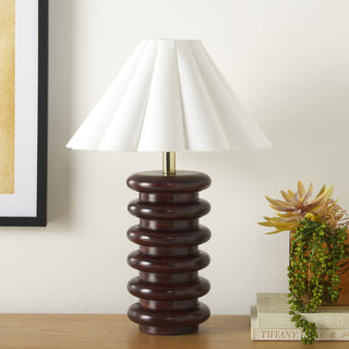 Safavieh Renata TBL2022A Walnut Lamp Room Scene Off Feature