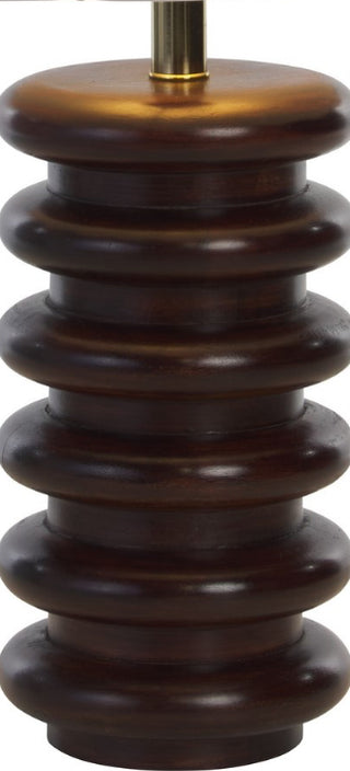 Safavieh Renata TBL2022A Walnut Lamp Main On
