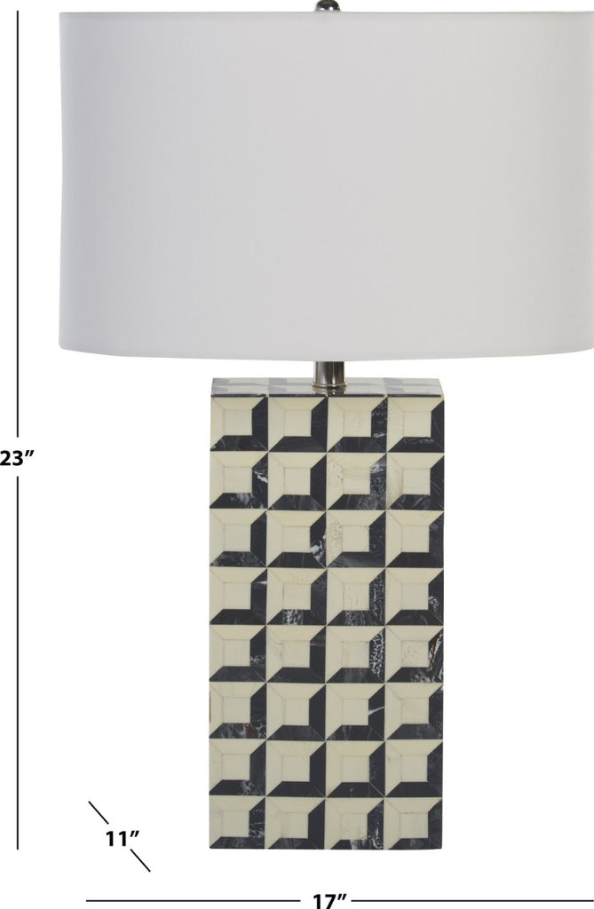Safavieh Isle TBL2023A White / Blue Lamp main image