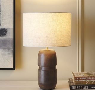 Safavieh Nami TBL3008A Natural Lamp Room Scene On Feature