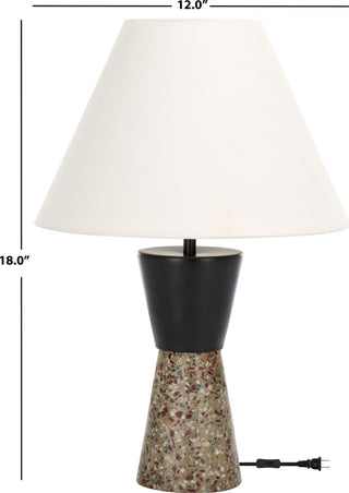 Safavieh Nicolai TBL3009B Grey / Black Lamp Main On