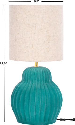Safavieh Destryn TBL3014A Teal Lamp main image