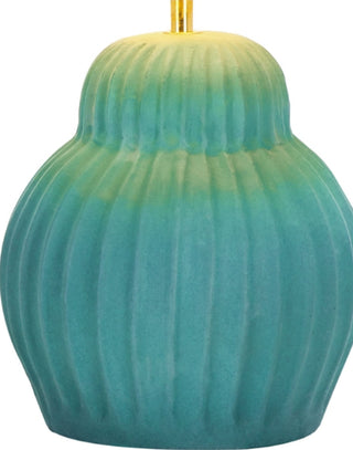 Safavieh Destryn TBL3014A Teal Lamp Main On