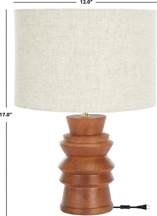 Safavieh Rodi TBL3016A Natural Lamp main image