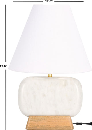 Safavieh Naira TBL3022A White Marble / Natural Lamp main image