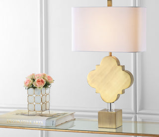 Safavieh Marina TBL4005A Gold Lamp Room Scene On Feature