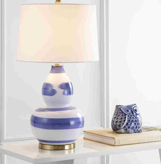 Safavieh Aileen TBL4013B Blue / Gold Lamp Room Scene On Feature